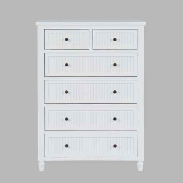 Westport White 5-Piece King Bedroom Set - Ornate Home