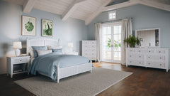 Westport White 5-Piece Queen Bedroom Set - Ornate Home