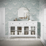 Westport White 58 Accent Cabinet - Ornate Home