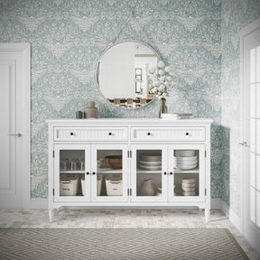Westport White 58 Accent Cabinet - Ornate Home