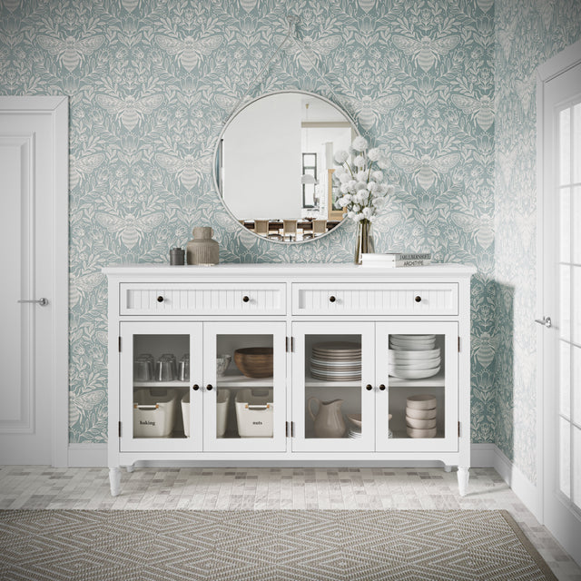 Westport White 58 Accent Cabinet - Ornate Home
