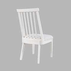 Westport White 66 Oval Dining Table & 6 Dowel Back Chairs - Ornate Home