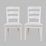Westport White 66 Oval Dining Table & 6 Ladderback Chairs - Ornate Home
