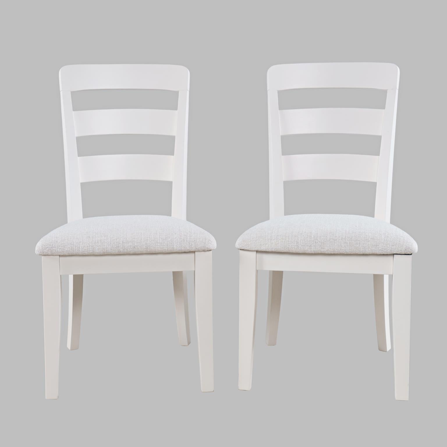 Westport White 66 Oval Dining Table & 6 Ladderback Chairs - Ornate Home