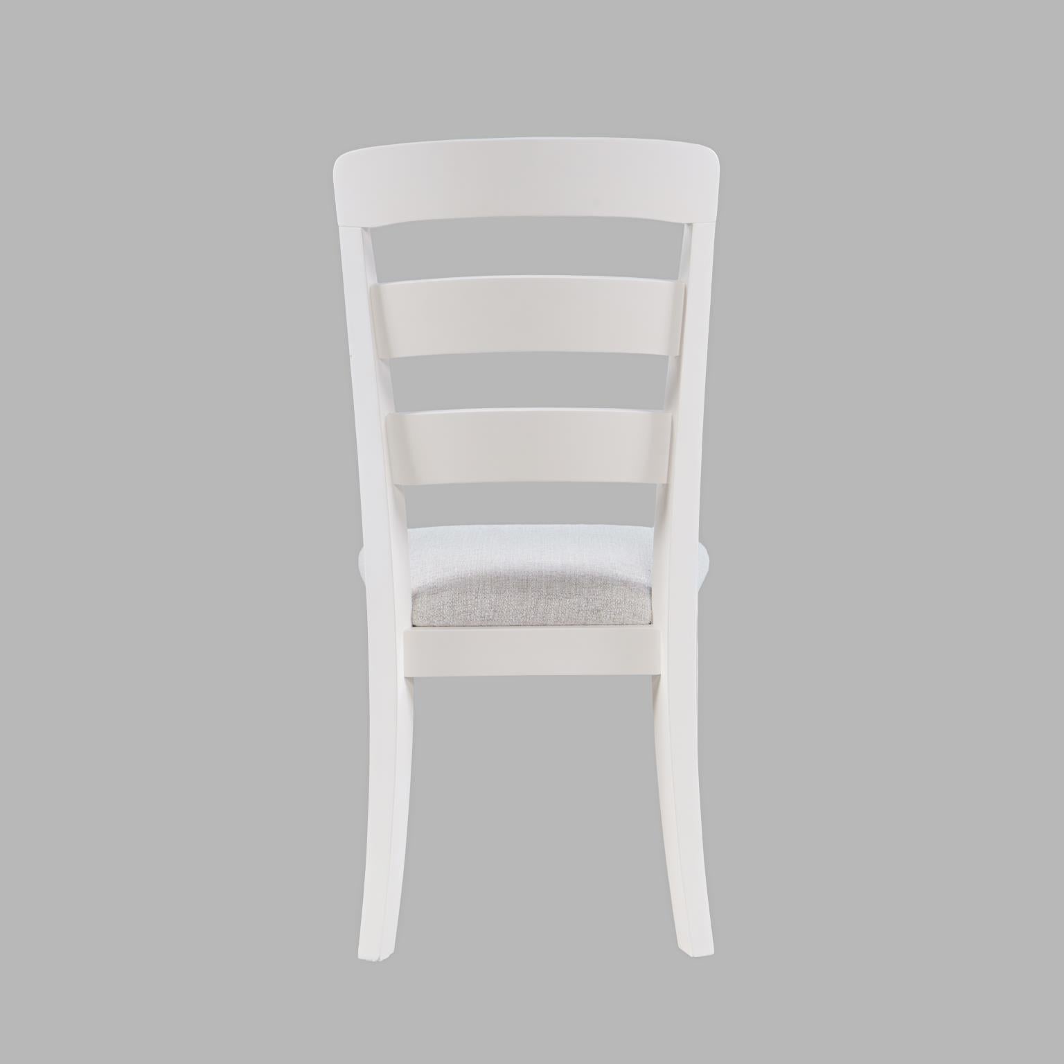 Westport White 66 Oval Dining Table & 6 Ladderback Chairs - Ornate Home