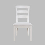 Westport White 66 Oval Dining Table & 6 Ladderback Chairs - Ornate Home