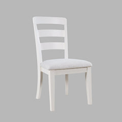 Westport White 66 Oval Dining Table & 6 Ladderback Chairs - Ornate Home