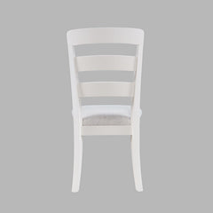 Westport White 66 Oval Dining Table & 6 Ladderback Chairs - Ornate Home
