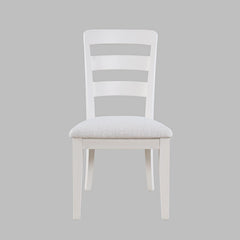 Westport White 66 Oval Dining Table & 6 Ladderback Chairs - Ornate Home