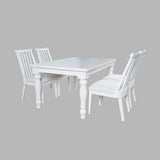 Westport White 72 Rect. Dining Table - Ornate Home
