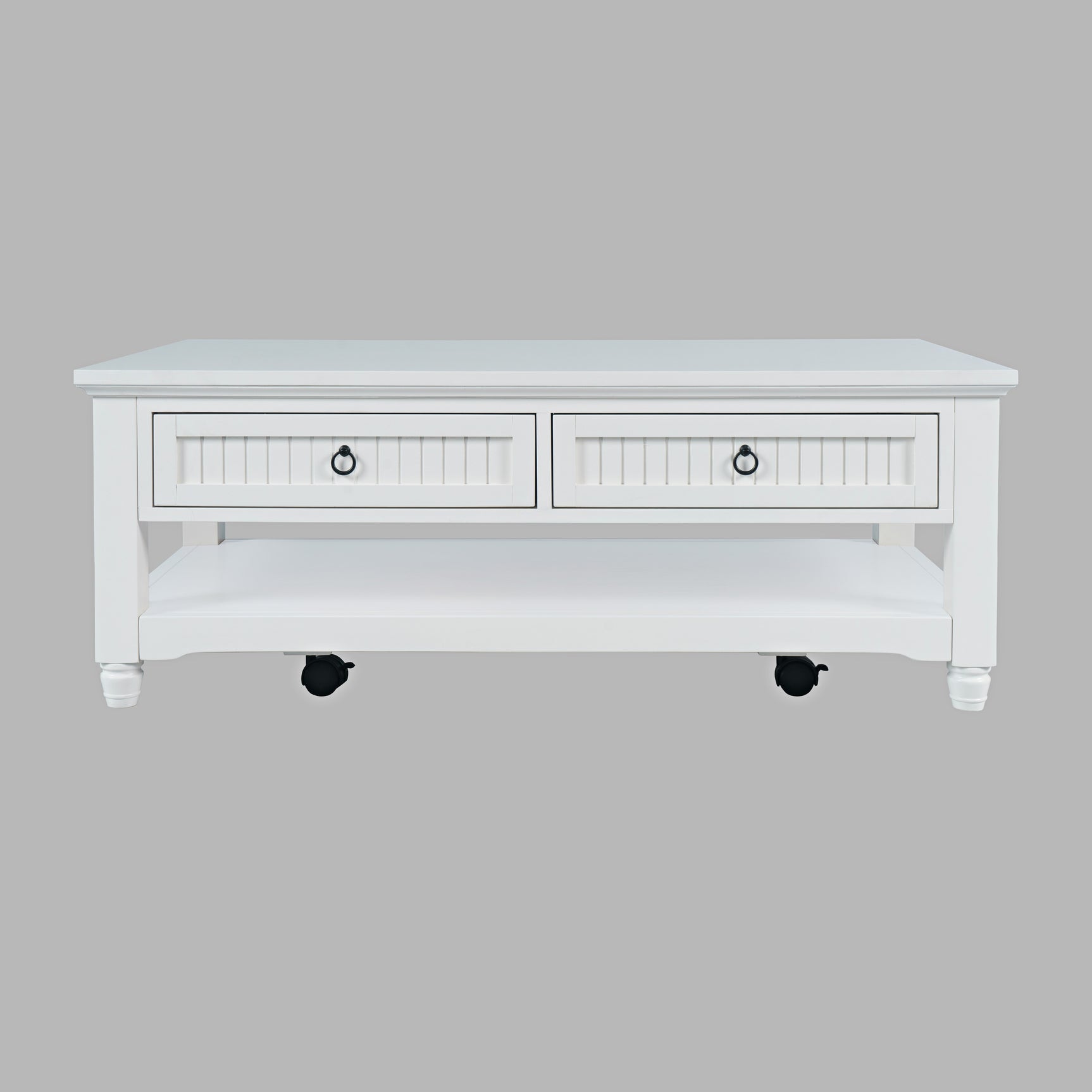 Westport White Castered Cocktail Table - Ornate Home