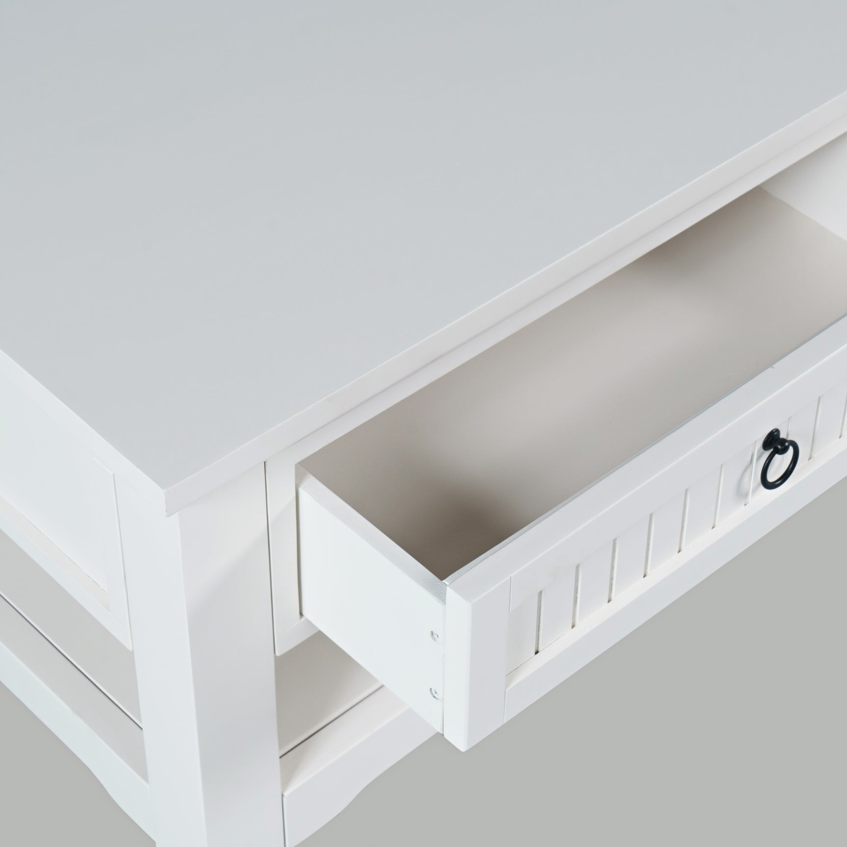 Westport White Castered Cocktail Table - Ornate Home