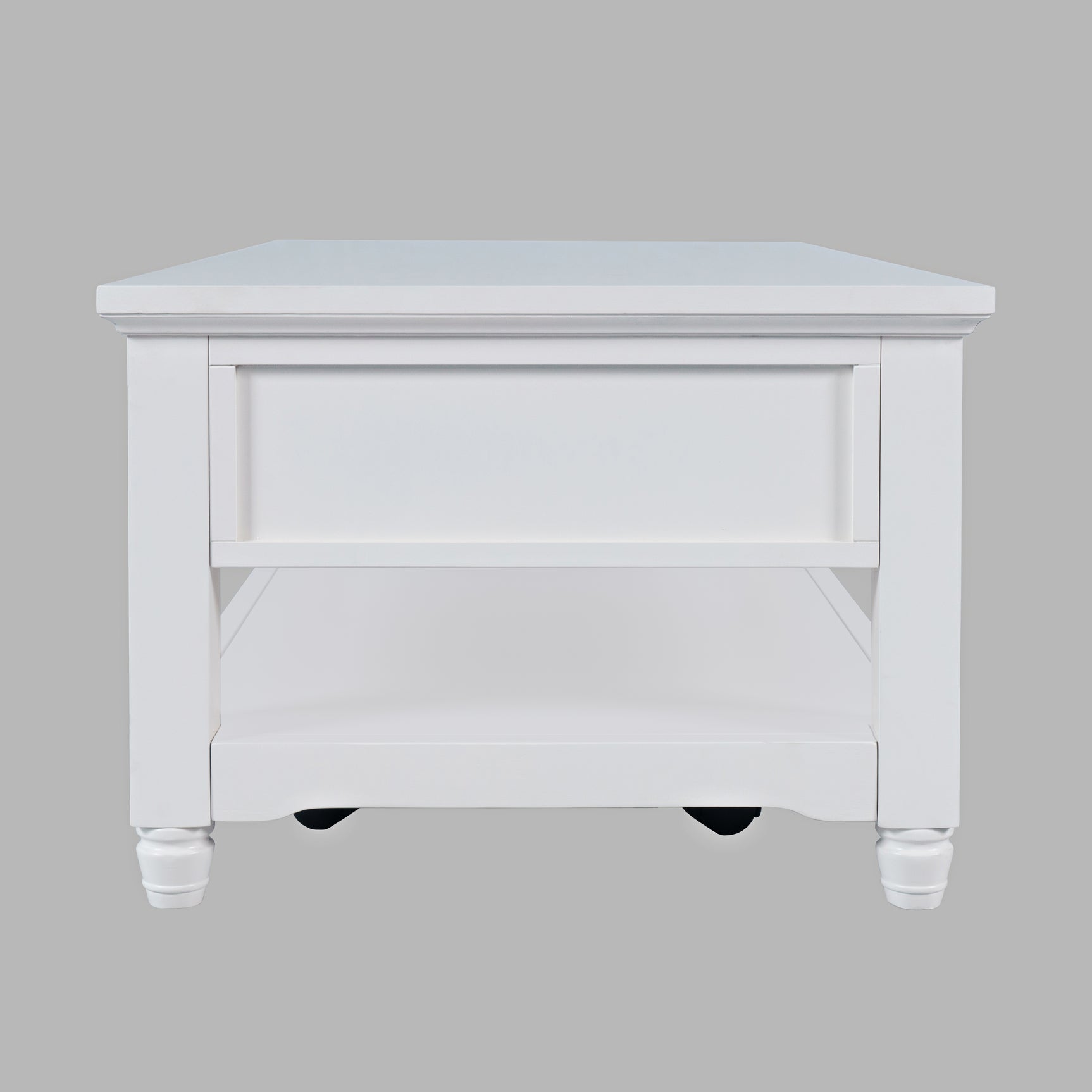 Westport White Castered Cocktail Table - Ornate Home
