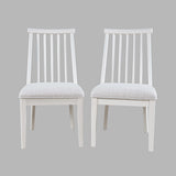 Westport White Dowel Back Dining Chair (Set of 2) - Ornate Home