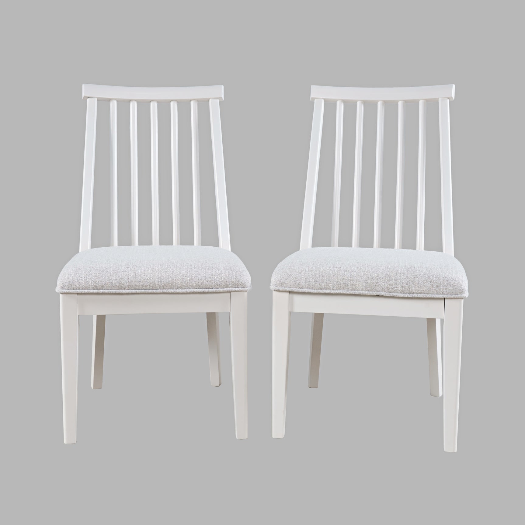 Westport White Dowel Back Dining Chair (Set of 2) - Ornate Home