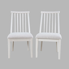 Westport White Dowel Back Dining Chair (Set of 2) - Ornate Home