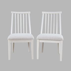 Westport White Dowel Back Dining Chair (Set of 2) - Ornate Home