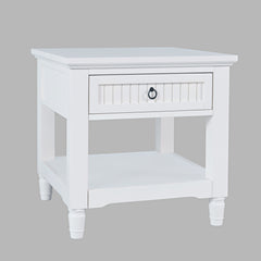 Westport White End Table - Ornate Home