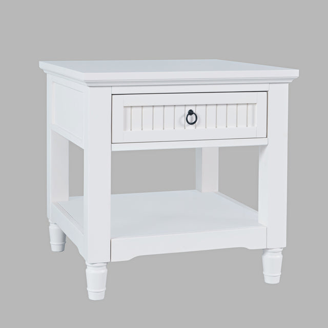 Westport White End Table - Ornate Home