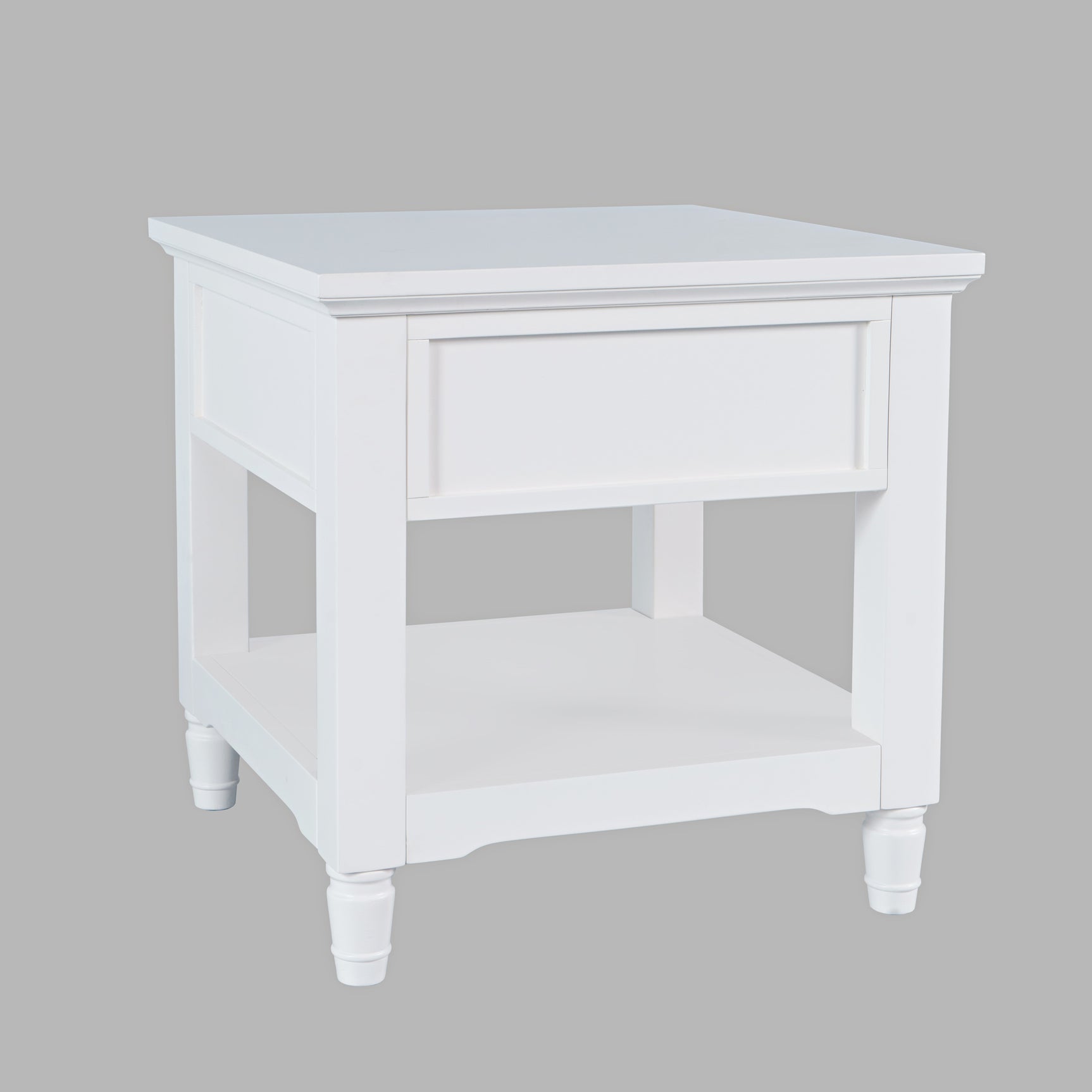 Westport White End Table - Ornate Home