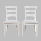 Westport White Ladderback Dining Chair (Set of 2) - Ornate Home