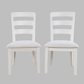 Westport White Ladderback Dining Chair (Set of 2) - Ornate Home