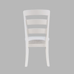 Westport White Ladderback Dining Chair (Set of 2) - Ornate Home