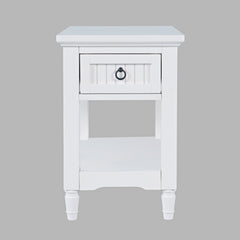 Westport White Leg Chairside Table - Ornate Home
