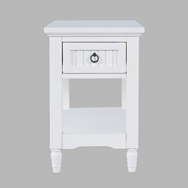 Westport White Leg Chairside Table - Ornate Home