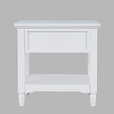 Westport White Leg Chairside Table - Ornate Home