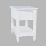 Westport White Leg Chairside Table - Ornate Home