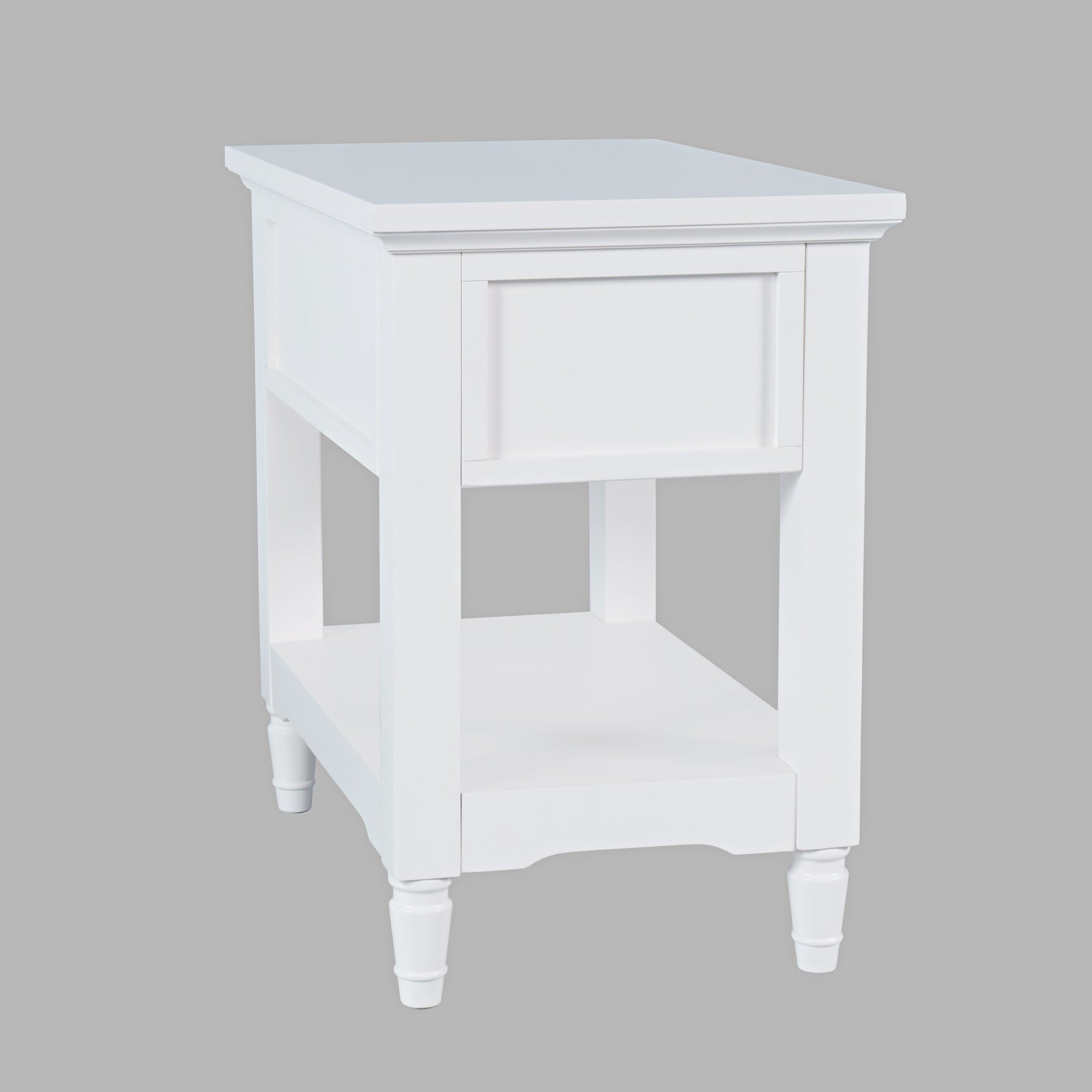 Westport White Leg Chairside Table - Ornate Home