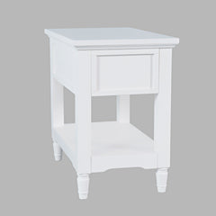 Westport White Leg Chairside Table - Ornate Home
