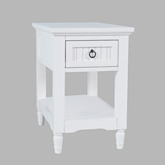 Westport White Leg Chairside Table - Ornate Home