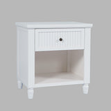 Westport White Nightstand with USB-C - Ornate Home