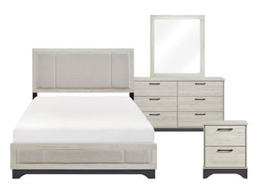 Westport White Oak/Beige 4-Piece Queen Bedroom Set - Ornate Home