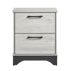 Westport White Oak/Beige 4-Piece Queen Bedroom Set - Ornate Home