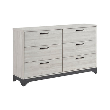 Westport White Oak/Beige 4-Piece Queen Bedroom Set - Ornate Home
