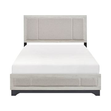 Westport White Oak/Beige 5-Piece Queen Bedroom Set - Ornate Home