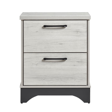 Westport White Oak/Beige 5-Piece Twin Bedroom Set - Ornate Home