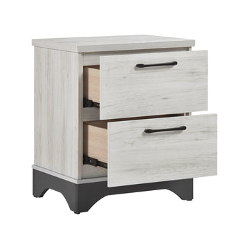 Westport White Oak/Beige 5-Piece Twin Bedroom Set - Ornate Home
