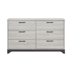 Westport White Oak/Beige 5-Piece Twin Bedroom Set - Ornate Home