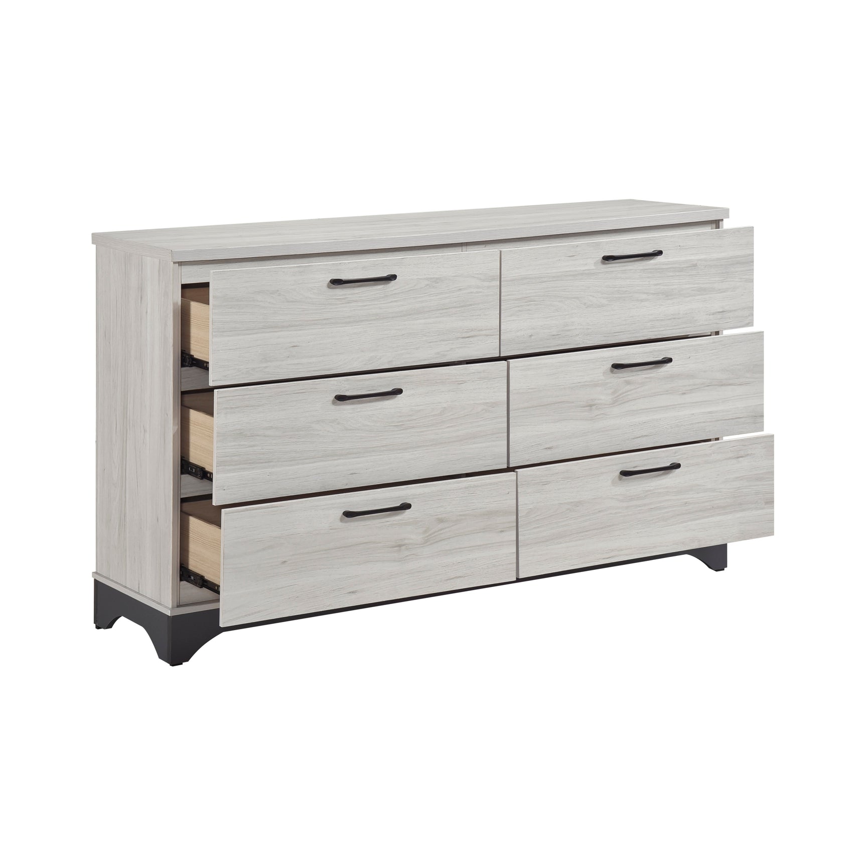 Westport White Oak/Beige 5-Piece Twin Bedroom Set - Ornate Home