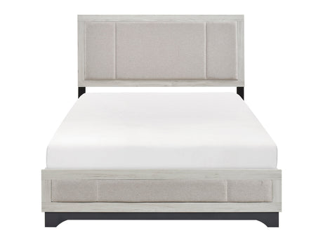 Westport White Oak/Beige California King Platform Bed - Ornate Home