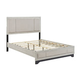 Westport White Oak/Beige California King Platform Bed - Ornate Home