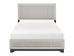 Westport White Oak/Beige Eastern King Platform Bed - Ornate Home