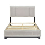 Westport White Oak/Beige Eastern King Platform Bed - Ornate Home