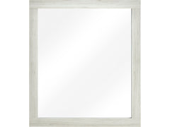 Westport White Oak / Gray Mirror - Ornate Home
