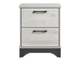 Westport White Oak / Gray Nightstand - Ornate Home