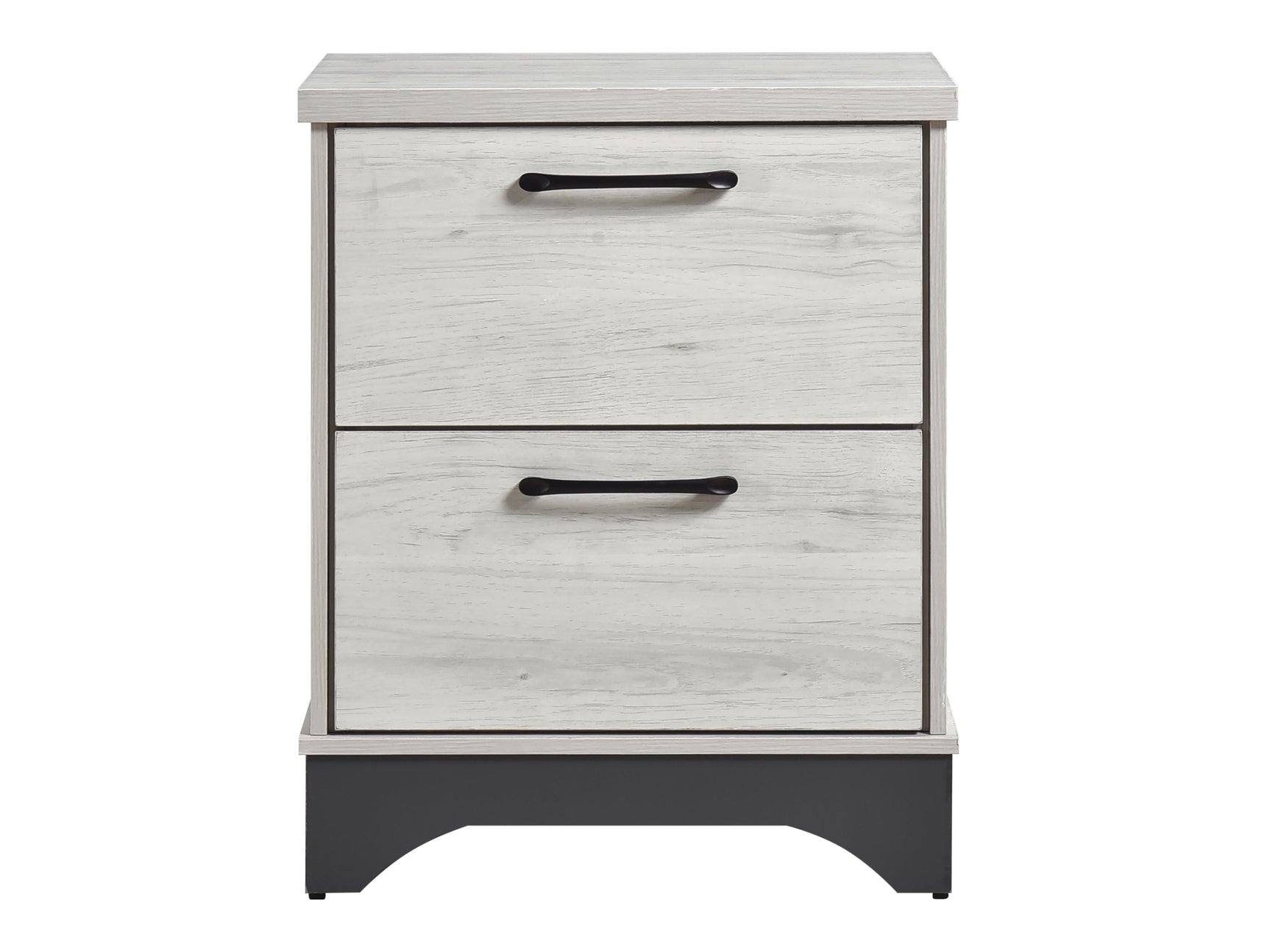 Westport White Oak / Gray Nightstand - Ornate Home